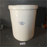 Nice 8 Gallon Stoneware Crock w/ Crown