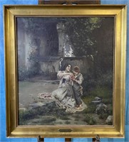 A.P. Oretti (b. 1836-1915) Oil on Canvas