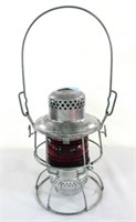 L&N RR LANTERN WITH RED GLOBE