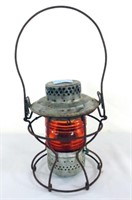 L&N RR LANTERN BY HANDLAN WITH EMBER GLOBE