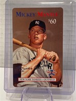 Mickey Mantle Promotional Phone Card