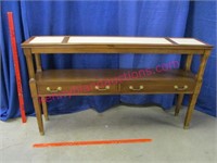 vintage skinny console table - 4ft long