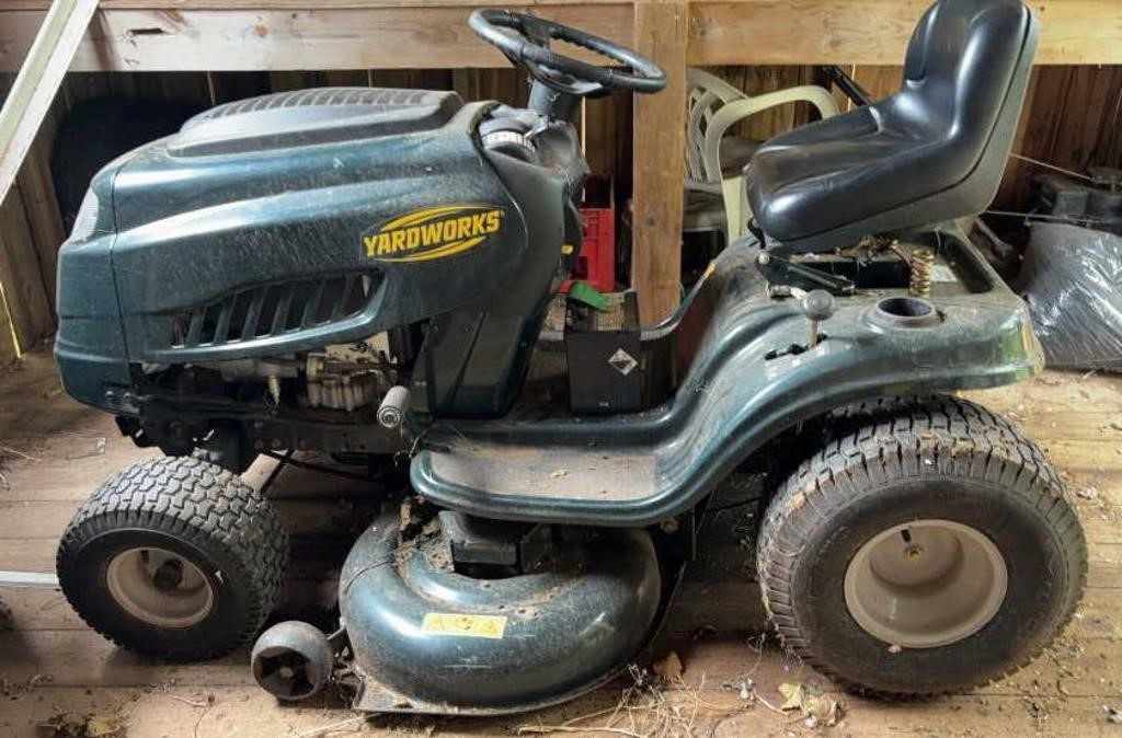 Yardworks 13BN765S515 lawn tractor see desc