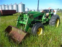 1988 John Deere 2555 Tractor w FEL  Not Running