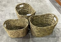 (3) Decorative Baskets