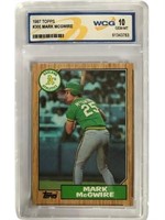 1987 Mark McGuire Rookie Card Graded