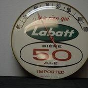 LABATT 50 THERMOMETER-10" DIA
