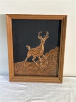 Copper deer artwork