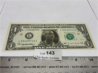 Michael Jordan US One Dollar Bill