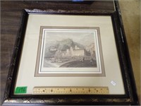 Matted Framed Print Of Amalfi Drawn By W.