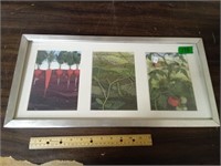 Matted & Framed Beets, Pees & Tomatoes