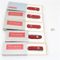 5 Victorinox Swiss Army Small Pocket Knives NOS