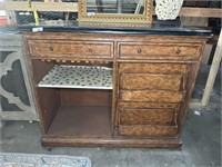 Marble top TV consle
