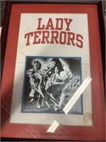 Framed lady Terrors photo and tshirt