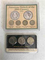 20th Century  Nickels & Susan B Anthony Coins