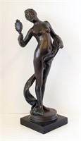 1983 Austin Productions Art Deco Nude Statue 22"