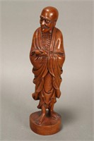 Chinese Carved Boxwood Figure,