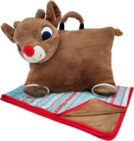 Rudolph Cuddle Combo Set 29 W x 40 H Blanket