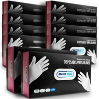 MEDD MAX Disposable Vinyl Gloves Powder Free Non L