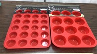New Keliwa mini & regular silicone muffin pans