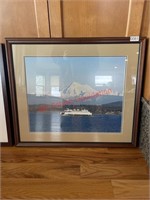 Large Framed photo of Ferry  (upstairs Living