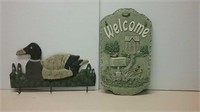 Welcome Sign & Loon Key Holder