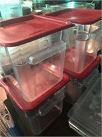 4 Plastic Storage Conatiner with Covers