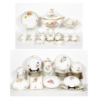 Meissen Porcelain Partial Dinner Service, Marked