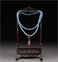 Qing Dynasty tourmaline 108 beads