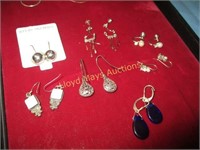 Lady's Sterling Silver Earrings - 7 Sets