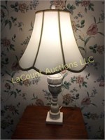 27" bedside table lamp marble base nice