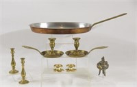 Copper Fish Pan, Brass Incense Holder & Egg Pans