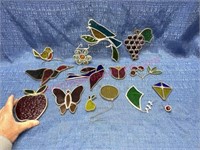 (13) Stained glass light catchers