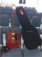 Red Jay Turner electric guitar with bag