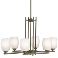 $99 Kichler Eileen Chandelier 6 Light Olde Bronze