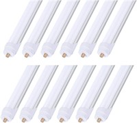 8ft LED Bulbs,12 Pack 96" 45W FA8 Single Pin