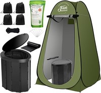 Portable Toilet Kit  Pop-Up Tent  12 Bags