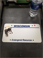 Blank Wisconsin License Plate