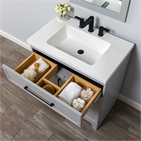 Style Selections Potter 30-in Gray Single Sink Bat