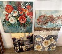 Canvas Art Paintings - 4 Pieces