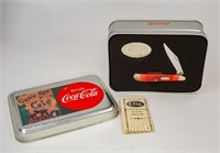 Case XX Coca Cola knife and tin set