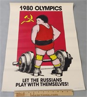 1980 Olympics Russian Humor Poster