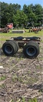 semi boogey on 10x17.5 tires, no title