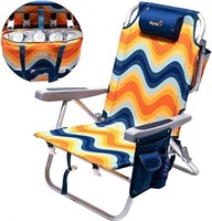(N) SUNNYFEEL Reclining Beach Chair, 5-Position La