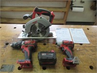 Battery Tools / Outils à batterie - Milwaukee M18