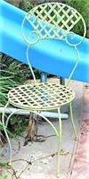 Metal Lattice Parlor Chair