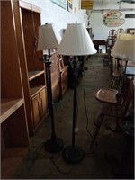 Pair of floor lamps. 63 in.