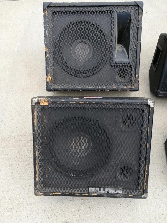 (2) BullFrog Stage Monitors