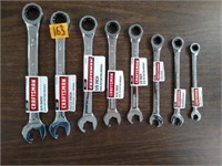 8-pc Craftsman Dual Ratcheting Wrenches SAE