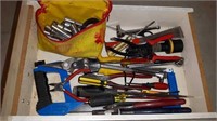 DRAWER LOAD OF ASSORTED TOOLS